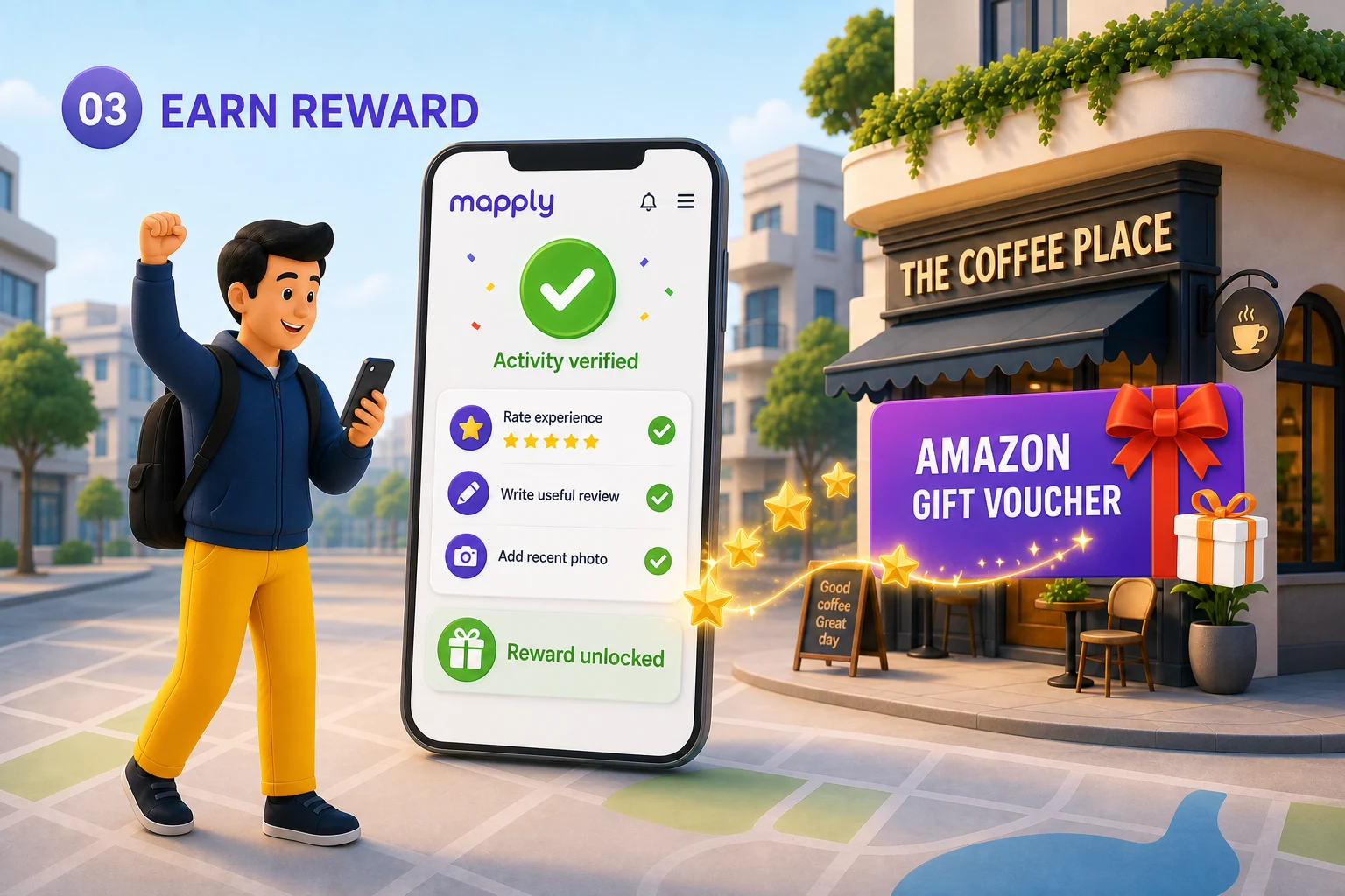 Earn Amazon gift voucher rewards